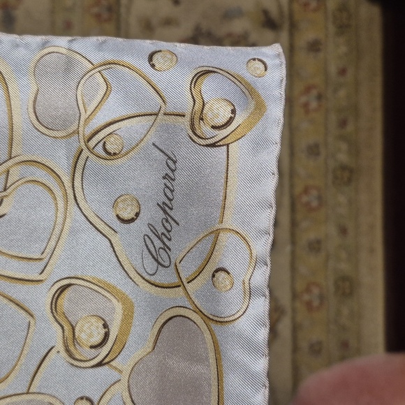 SOLD ** SOLD Brand new Chopard silk scarf/pocket square. - Picture 2 of 4